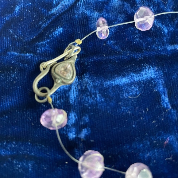 Amethyst and 925 Necklace + Earring - Picture 4 of 5